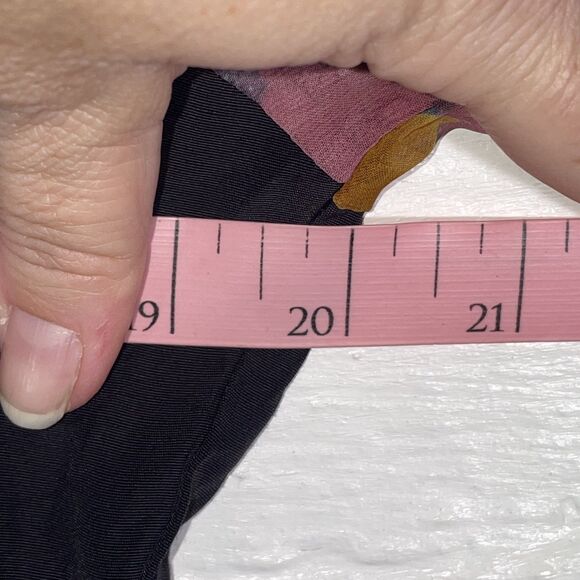 Vintage Wrapper USA Pink Sequin Shoulder Floral Sleeve Blazer Black Sheer 80s - Picture 9 of 10